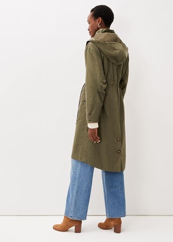 Phase Eight Chloe Longline Coats Khaki Australia | PR7620415